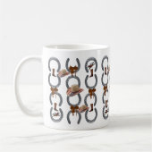 Hufeisen Sattel Cowboy Tasse (Links)