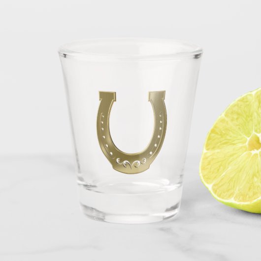 Hufeisen Schnapsglas (Vorderseite)