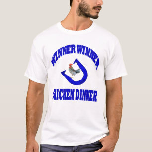 Hufeisen-Sieger-Sieger-Huhn-Abendessen T-Shirt