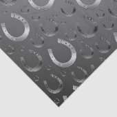 Hufeisen, Silber, Muster grau, Glück, Muster, Seidenpapier (Ausschnitt)