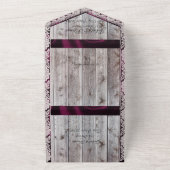 Hufeisen, Spitzen und Wildblumen werden heftig All In One Einladung (Außenbereich)