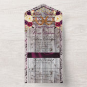 Hufeisen, Spitzen und Wildblumen werden heftig All In One Einladung (Innen Boden)