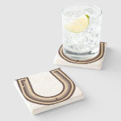 Hufeisen Steinuntersetzer (Seitenansicht)