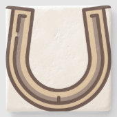 Hufeisen Steinuntersetzer (Vorderseite)