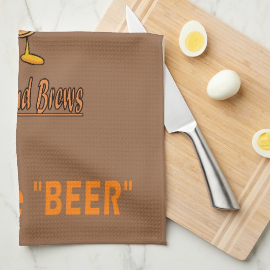 Hufeisen-Tuch - hier für das Bier Geschirrtuch (Viertel Falte)