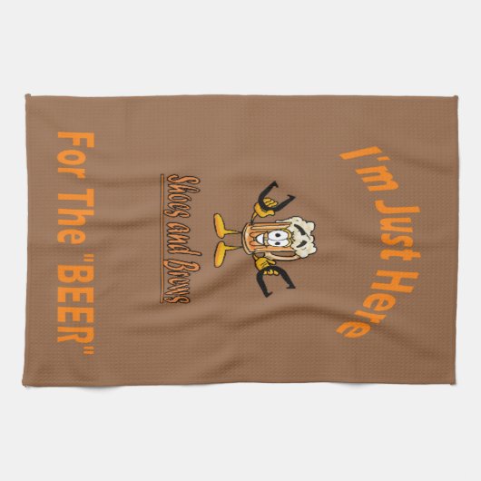 Hufeisen-Tuch - hier für das Bier Geschirrtuch (Horizontal)