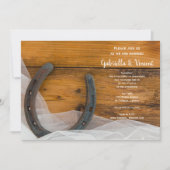 Hufeisen und Bridal Veil Einladung (Vorderseite)