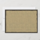 Hufeisen und GRILLEN der Hoffnung Hochzeit Einladung (Rückseite)