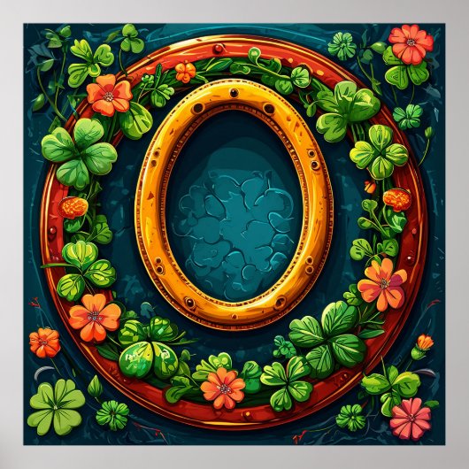 Hufeisen und Klee Poster (Vorne)