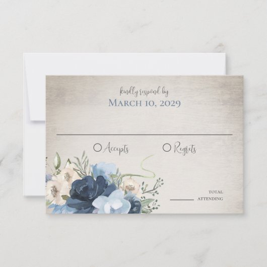 Hufeisen und Lights Blumenholz Einladung (Vorderseite)