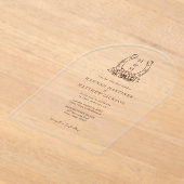 Hufeisen und Wappen Western Acryleinladungen (Ablage )