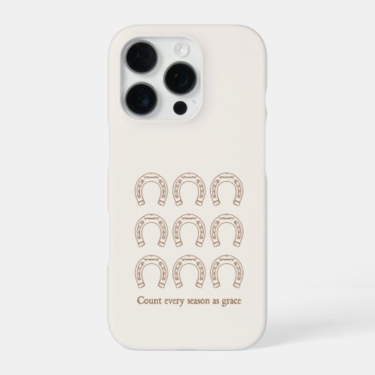 Hufeisen Western Christlich iPhone Hülle (Rückseite)