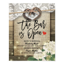 Hufeisen Wood Wedding Bar is Open Drink Menu