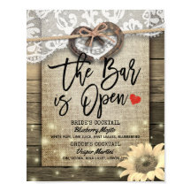 Hufeisen Wood Wedding Bar is Open Drink Menu