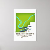 Hufeisenbiege Nationalpark Leinwanddruck (Vorderseite)