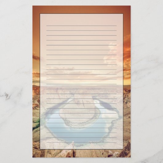 Hufeisenbiegung Caynon Briefpapier (Vorderseite)