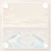 Hufeisenbiegung Caynon Glasuntersetzer (Rückseite)