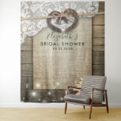 Hufeisenblume Holz Brautparty Foto Stand Wandteppich (Beispiel)