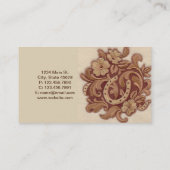 Hufeisencowgirl Western Farm Reittier Visitenkarte (Rückseite)