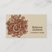 Hufeisencowgirl Western Farm Reittier Visitenkarte (Vorderseite)