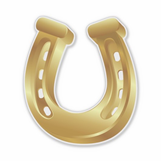 Hufeisendekcal Aufkleber (Vorderseite)