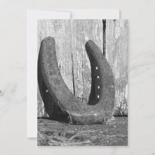 Hufeiseneinladung Einladung (Vorderseite)