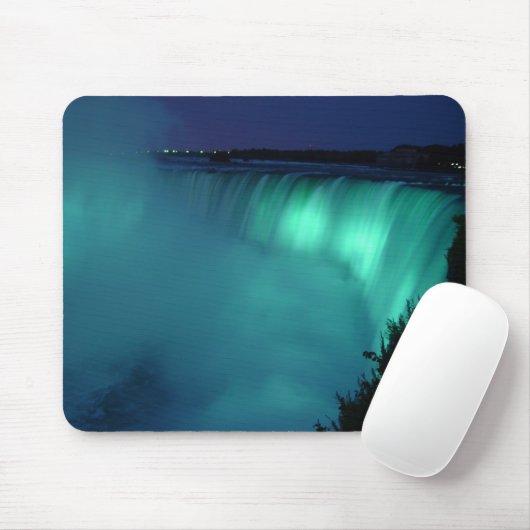 Hufeisenfall-Niagara- Fallsaqua-Glühen Mousepad (Mit Mouse)