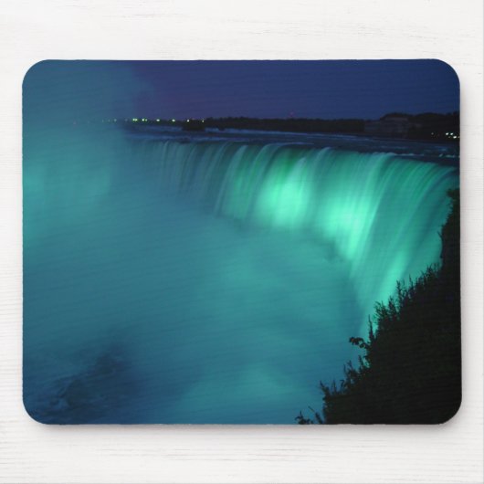 Hufeisenfall-Niagara- Fallsaqua-Glühen Mousepad (Vorne)
