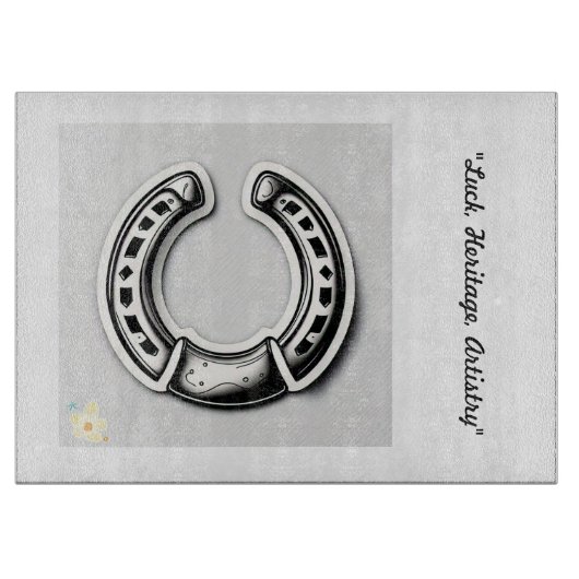 ‚Hufeisenklassiker‘ Schneidebrett (Vorderseite)