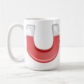 Hufeisenmagnet Kaffeetasse (Links)