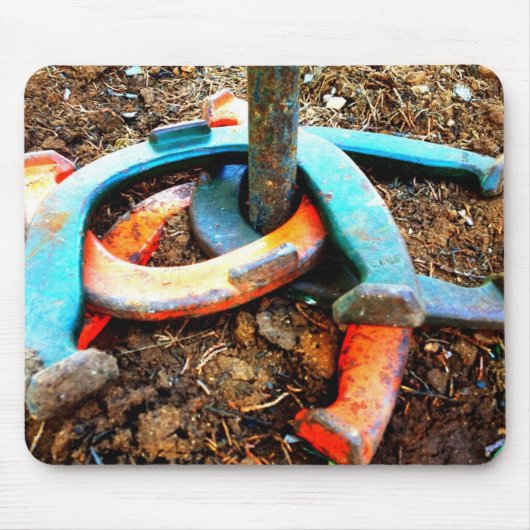 Hufeisennicken-Geschenke Mousepad (Vorne)