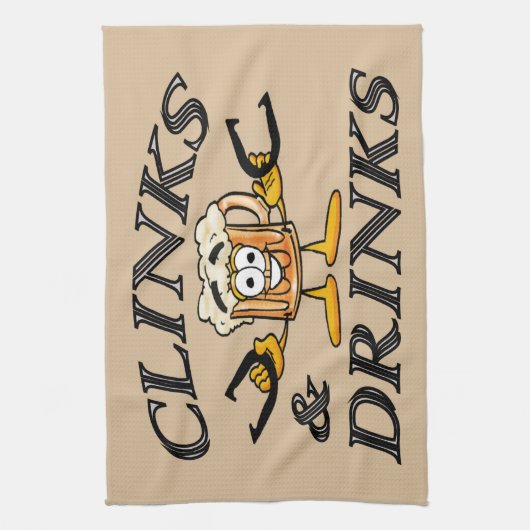 Hufeisennickenc$tuch-clinks Getränke Handtuch (Vertikal)