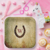 Hufeisenpapier-Mit Monogramm Teller (Party)