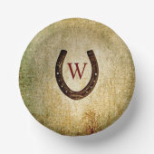 Hufeisenpapier-Mit Monogramm Teller (Vorderseite)