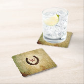 Hufeisenpapier Mit Monogramm Untersetzer (Vor Ort)