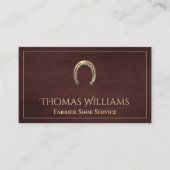 Hufeisenpferd Visitenkarte (Vorderseite)