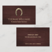 Hufeisenpferd Visitenkarte (Vorne/Hinten)