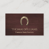 Hufeisenpferd Visitenkarte (Vorderseite)