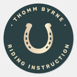 Hufeisenpfropf Runder Aufkleber