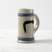 Hufeisenschnurrbart Bierglas (VorderseiteRechts)