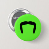 Hufeisenschnurrbart Button (Vorne & Hinten)