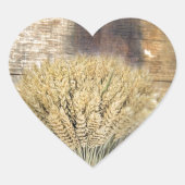 Hufeisenweizen Western Herz-Aufkleber (Vorderseite)