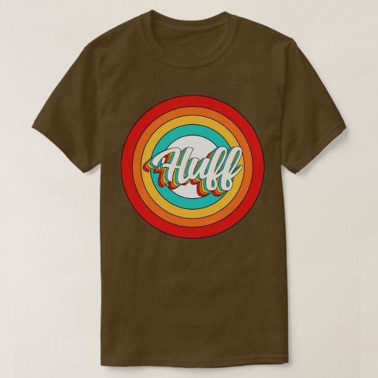 Huff Name Shirt Vintag Huff Circle (Design vorne)