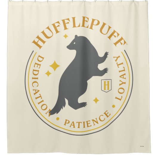 HUFFLEPUFF™ Badger House Pride Abzeichen Duschvorhang (Vorderseite)