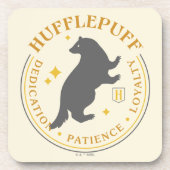 HUFFLEPUFF™ Badger House Pride Abzeichen Getränkeuntersetzer (Vorderseite)