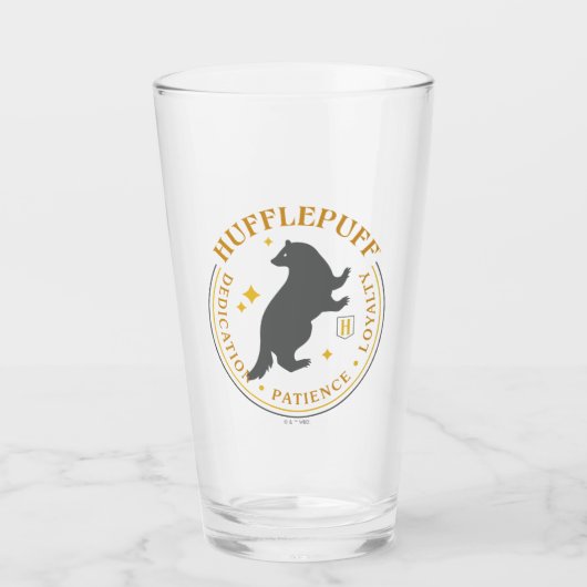 HUFFLEPUFF™ Badger House Pride Abzeichen Glas (Vorderseite)
