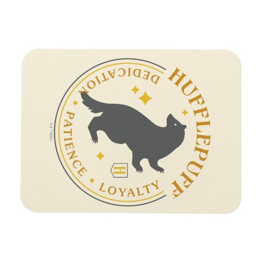 HUFFLEPUFF™ Badger House Pride Abzeichen Magnet (Horizontal)