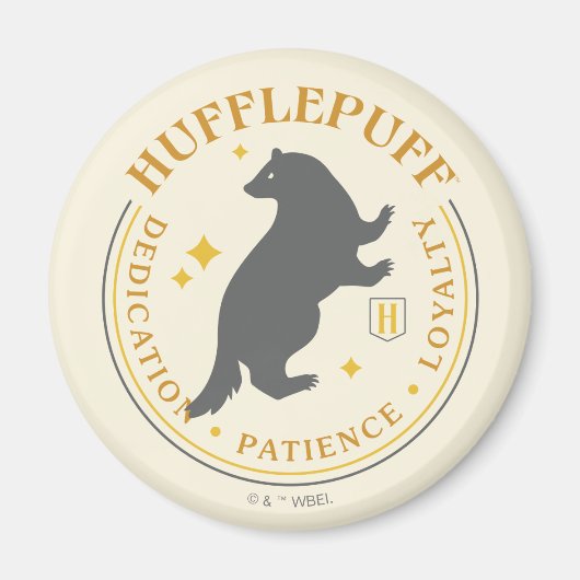 HUFFLEPUFF™ Badger House Pride Abzeichen Magnet (Vorne)