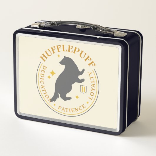 HUFFLEPUFF™ Badger House Pride Abzeichen Metall Brotdose (Rückseite)