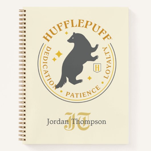 HUFFLEPUFF™ Badger House Pride Abzeichen Notizblock (Vorderseite)